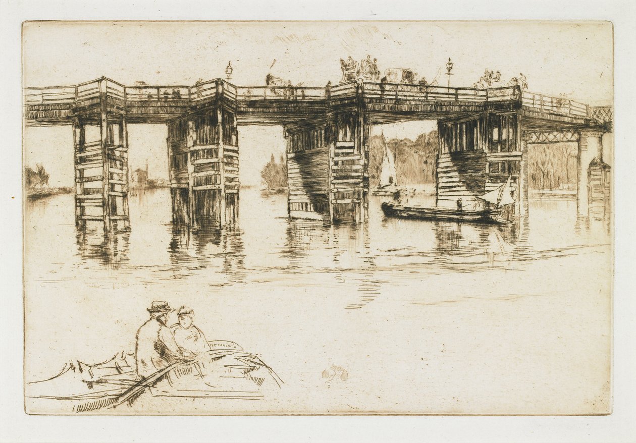 A régi Putney híd alkotó: James Abbott McNeill Whistler