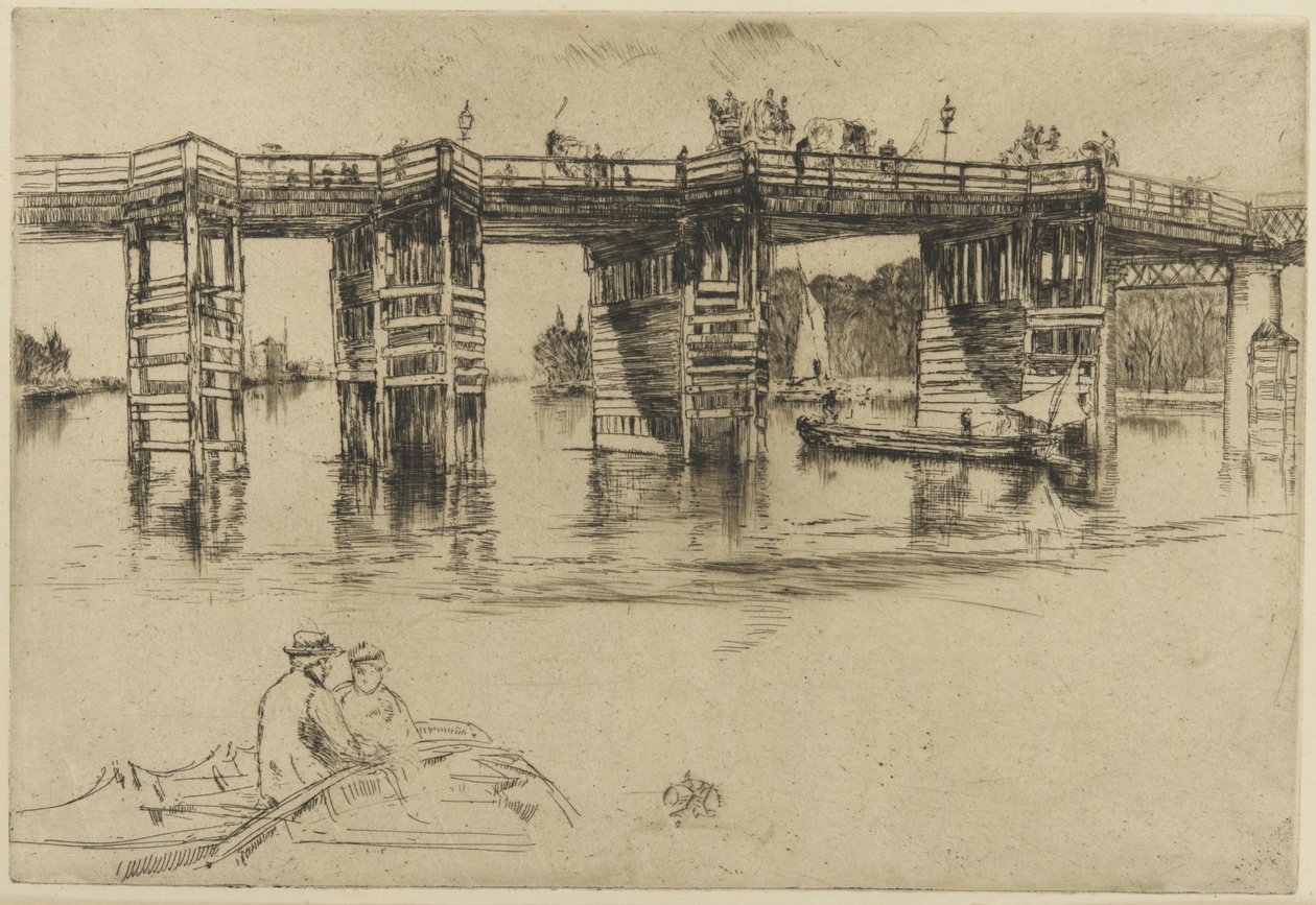 Régi Putney híd alkotó: James Abbott McNeill Whistler