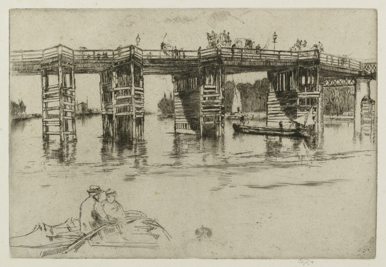 Régi Putney híd alkotó: James Abbott McNeill Whistler