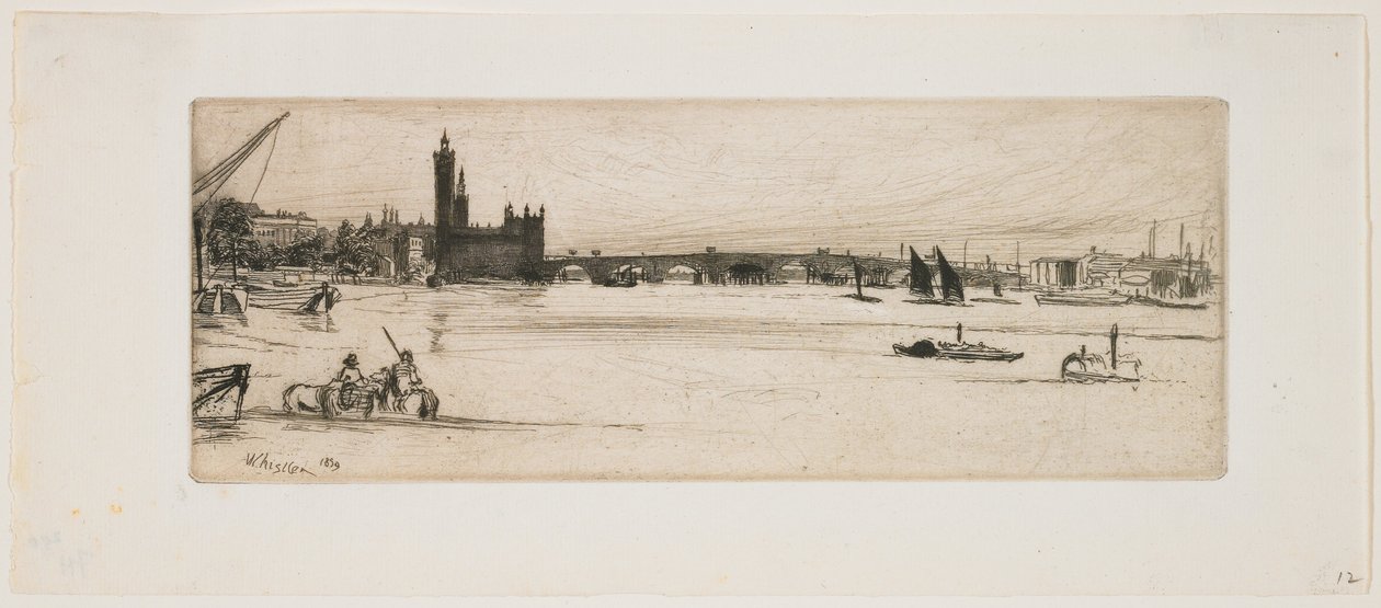A régi Westminster híd alkotó: James Abbott McNeill Whistler