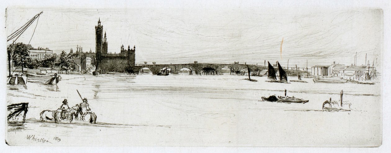 Régi Westminster híd alkotó: James Abbott McNeill Whistler