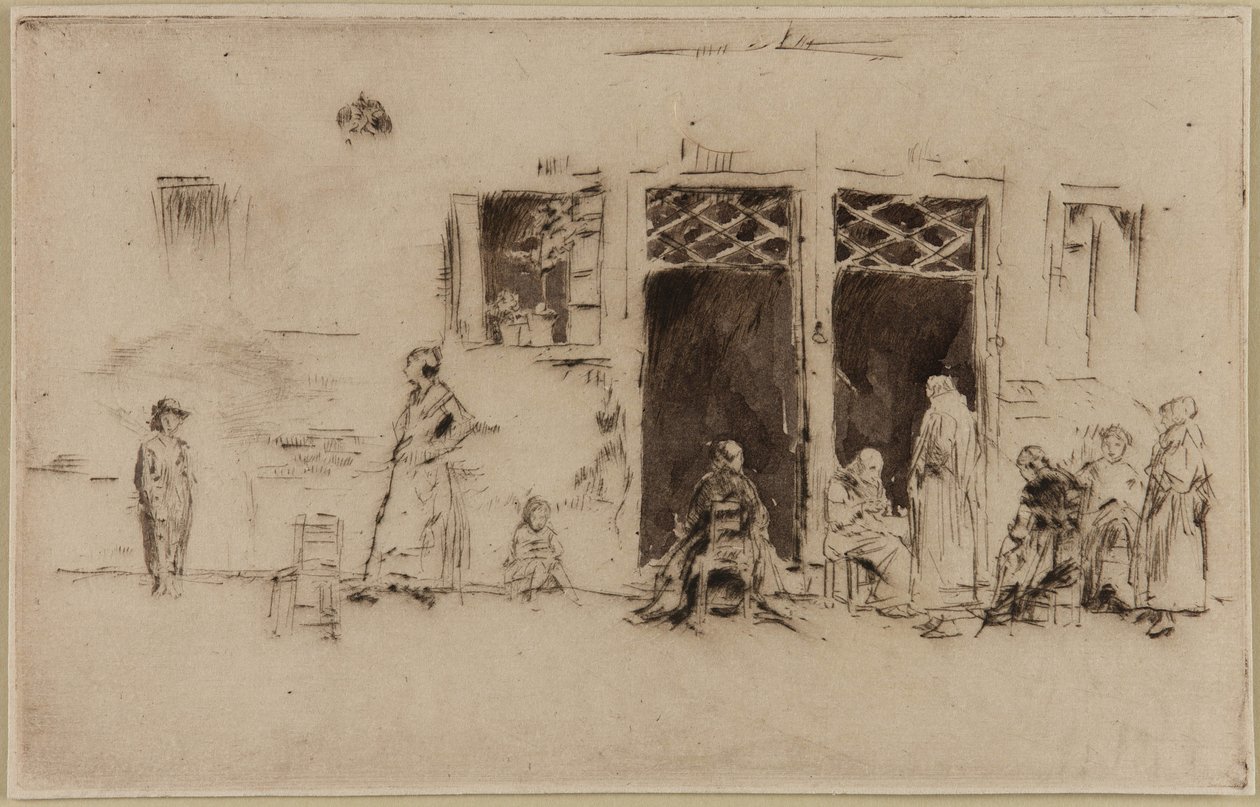 Öregasszonyok, 1879-1880. alkotó: James Abbott McNeill Whistler
