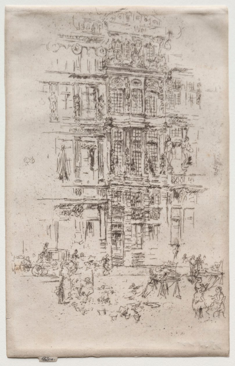 Paloták, Brüsszel. alkotó: James Abbott McNeill Whistler