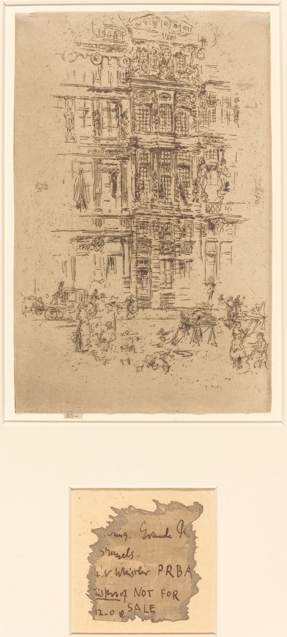 Paloták, Brüsszel, 1887. alkotó: James Abbott McNeill Whistler