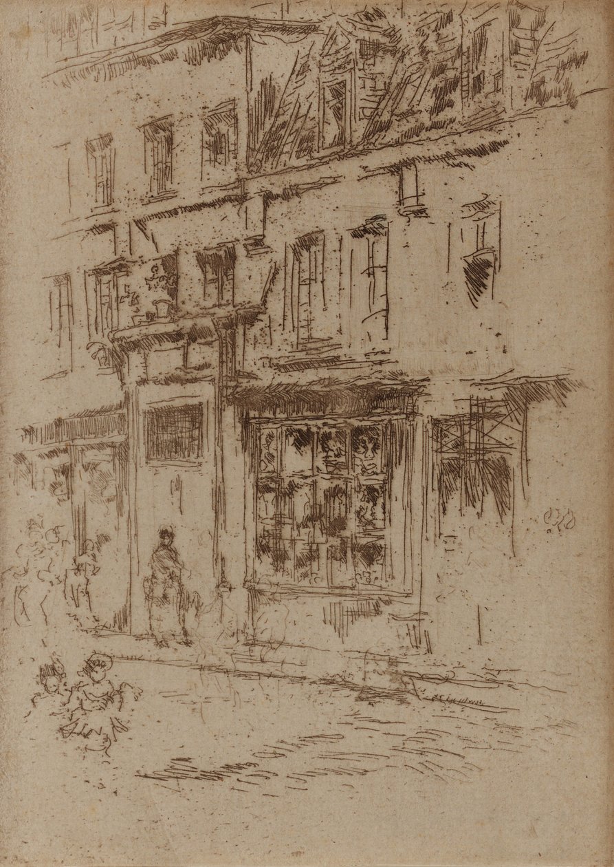 Little Butter Street, Brüsszel, 1887. alkotó: James Abbott McNeill Whistler