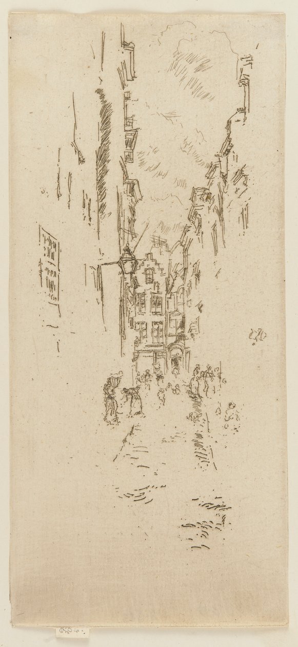 Little Butchers Street, 1887. alkotó: James Abbott McNeill Whistler
