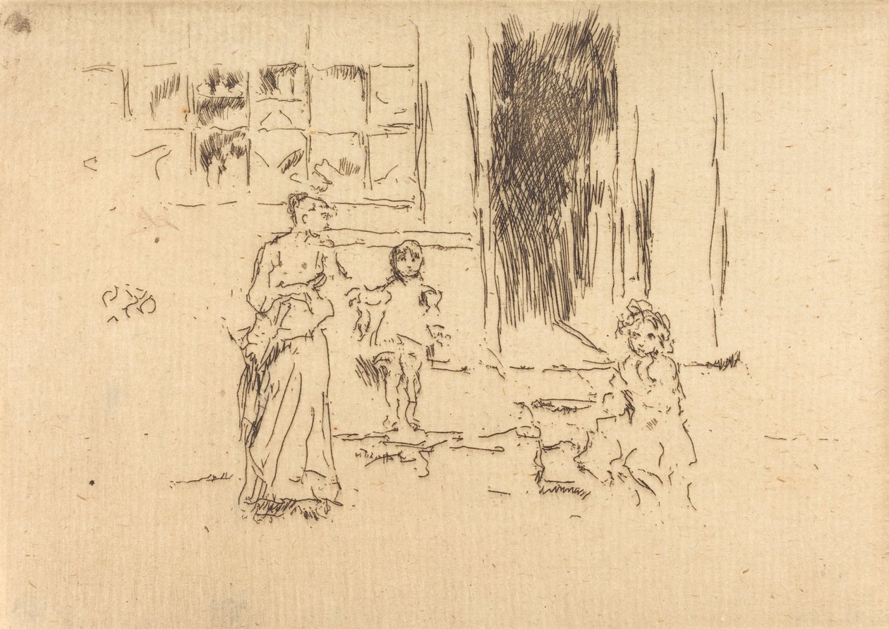 Petticoat Lane, c. 18861888. alkotó: James Abbott McNeill Whistler