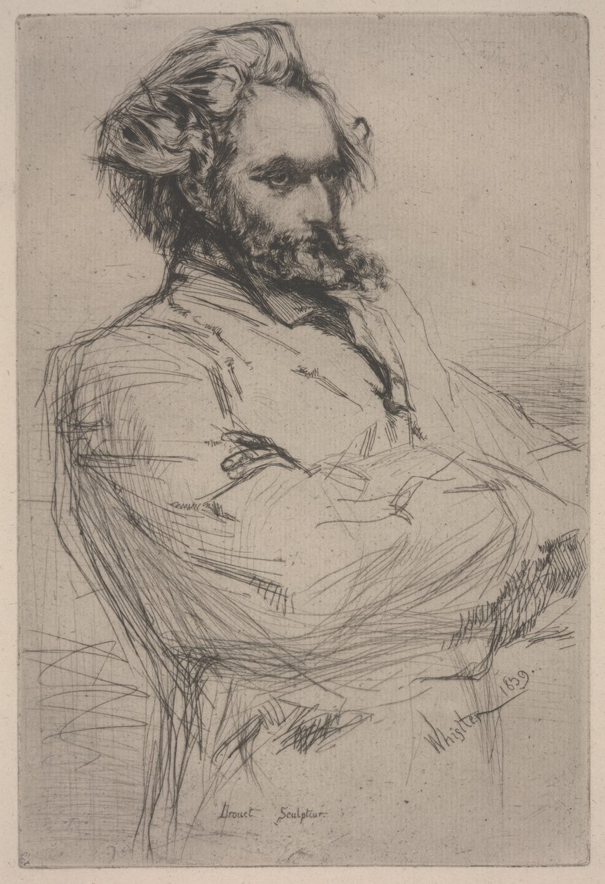 Drouet portréja alkotó: James Abbott McNeill Whistler