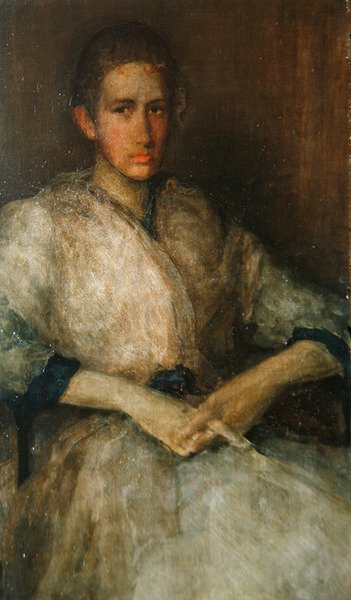 Ellen Sturgis Hooper portréja, 1890 körül (olaj, fatábla) (lásd még: 419724) alkotó: James Abbott McNeill Whistler