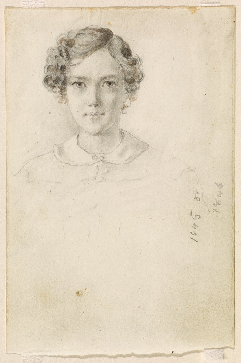 Whistler portréja, 1845 vagy 1846. alkotó: James Abbott McNeill Whistler