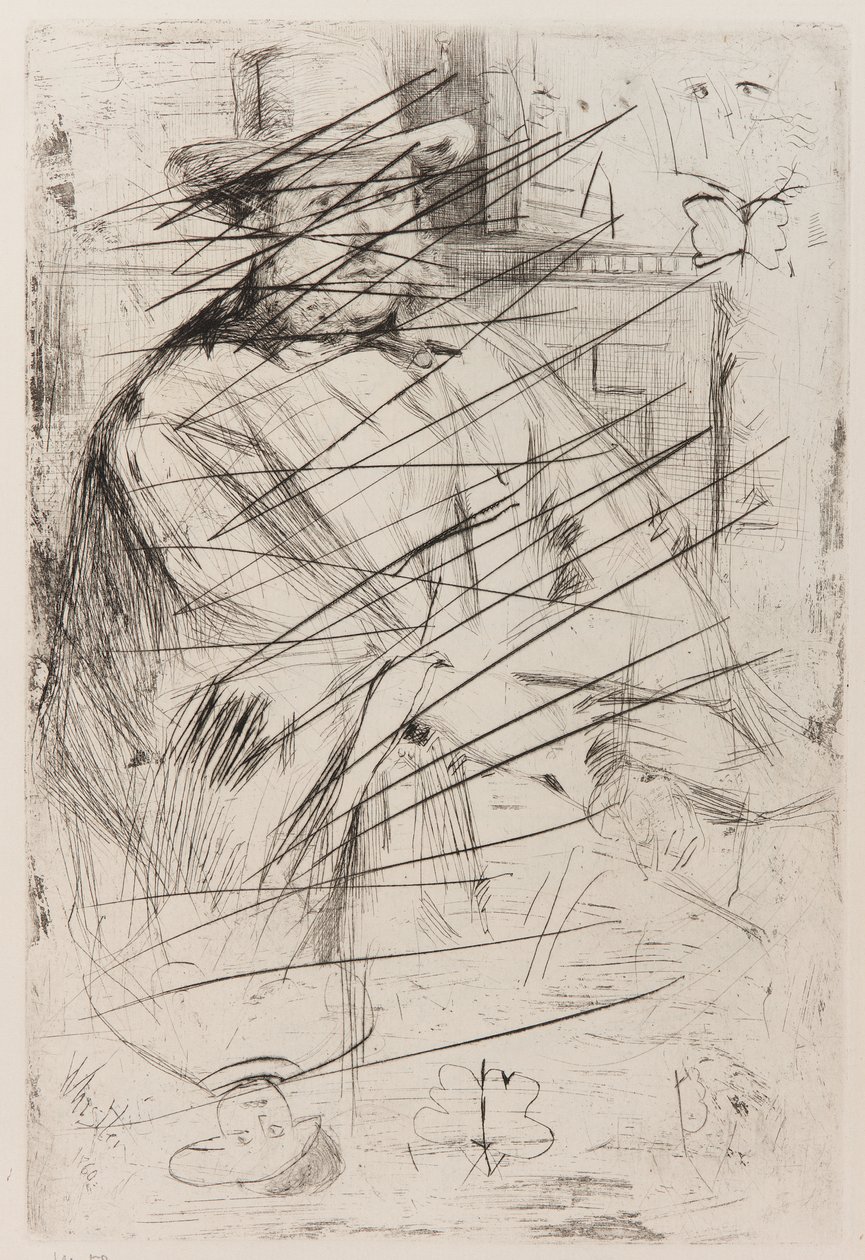 Férfi portré, alkotó: James Abbott McNeill Whistler