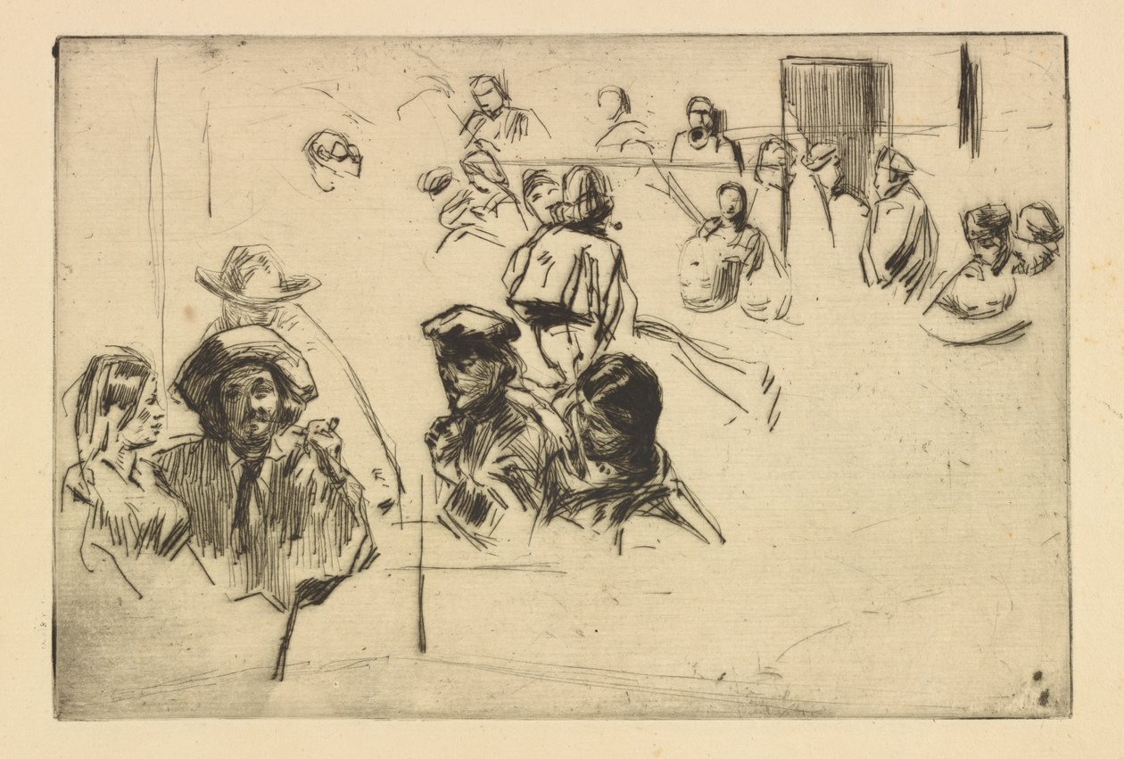 Ratcliffe Highway, 1861. alkotó: James Abbott McNeill Whistler