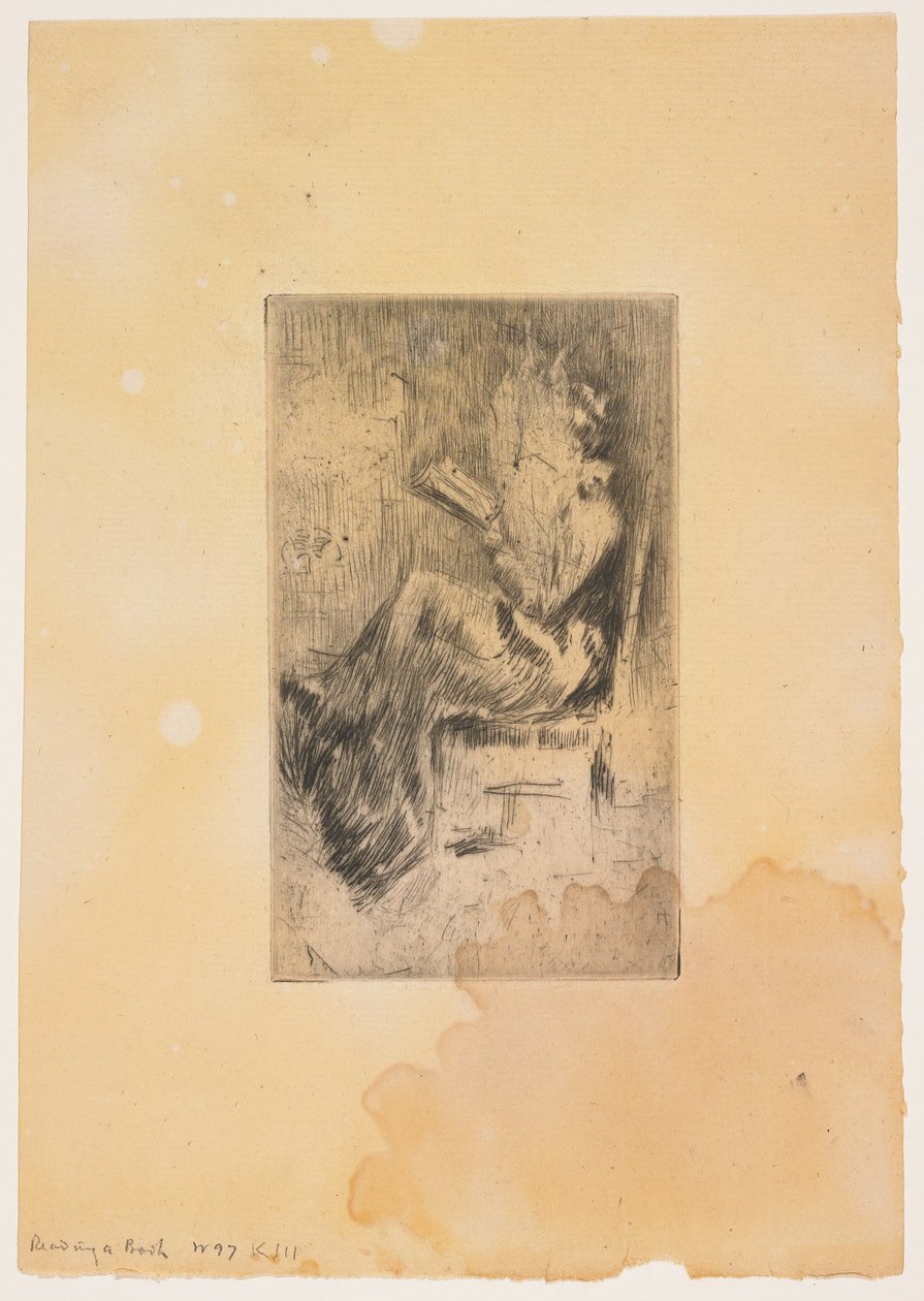 Ein Buch lesen alkotó: James Abbott McNeill Whistler