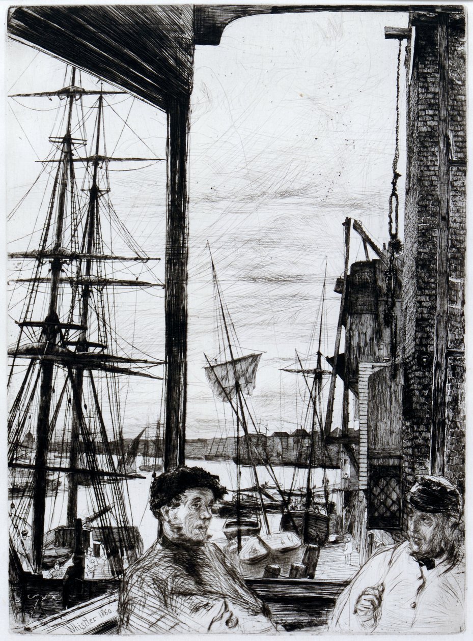 Rotherhithe (vagy Wapping) alkotó: James Abbott McNeill Whistler