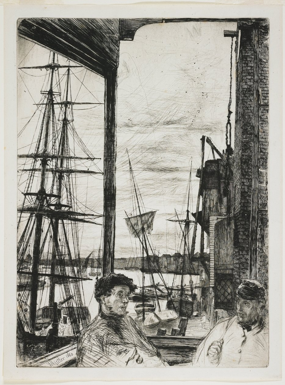 Rotherhithe alkotó: James Abbott McNeill Whistler