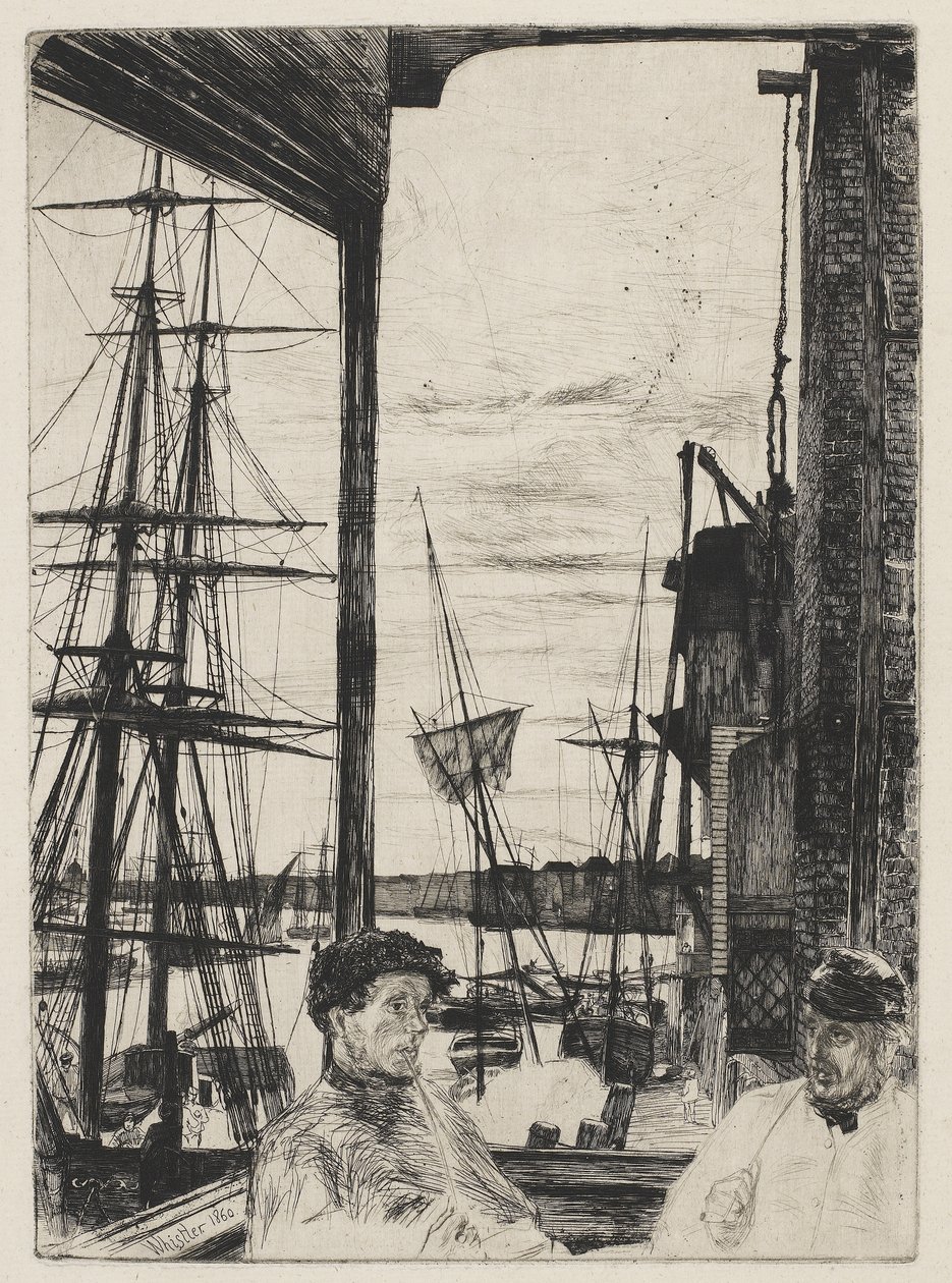 Rotherhithe alkotó: James Abbott McNeill Whistler