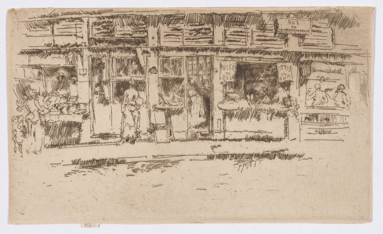Rue de la Rochefoucault alkotó: James Abbott McNeill Whistler