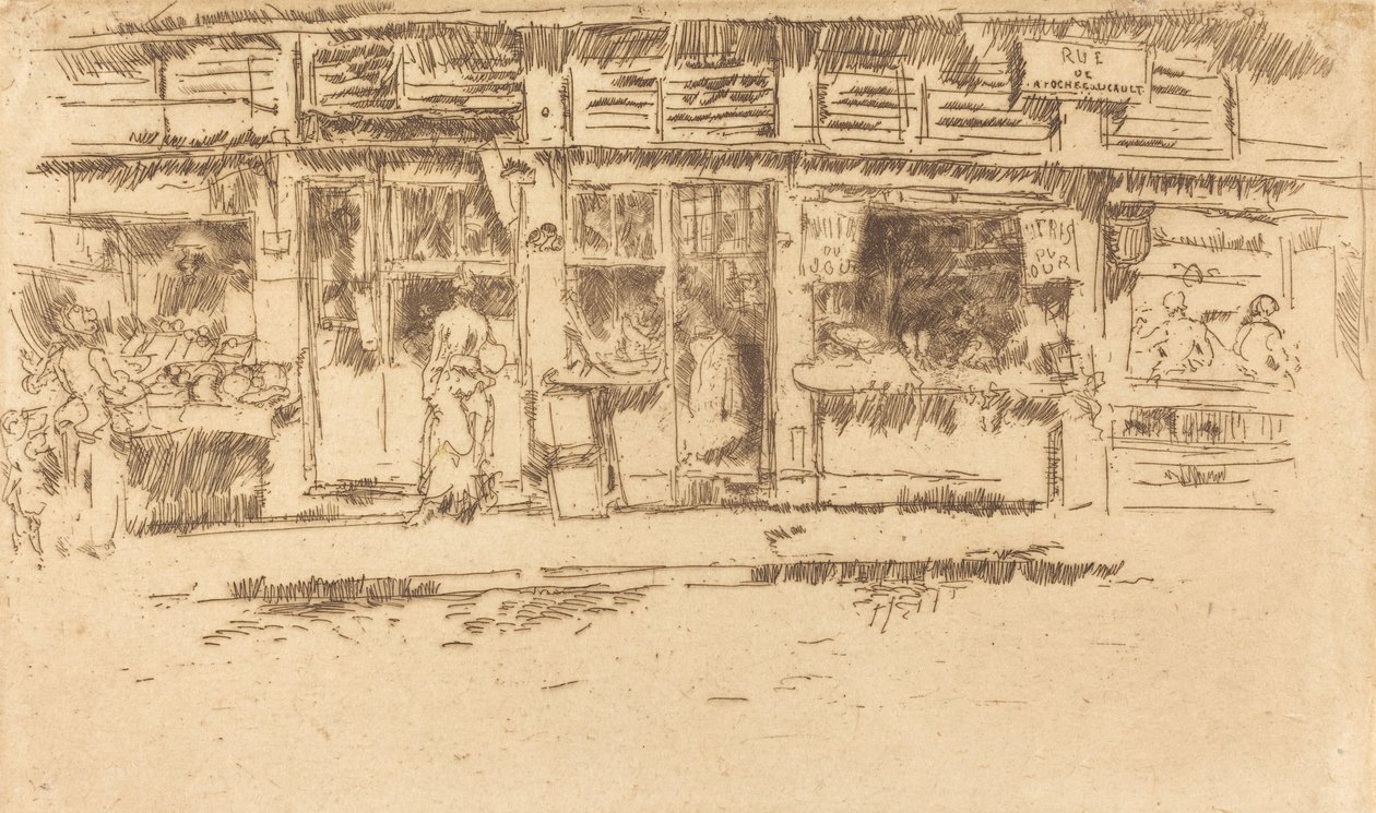 Rue de la Rochefoucault, 1893. alkotó: James Abbott McNeill Whistler