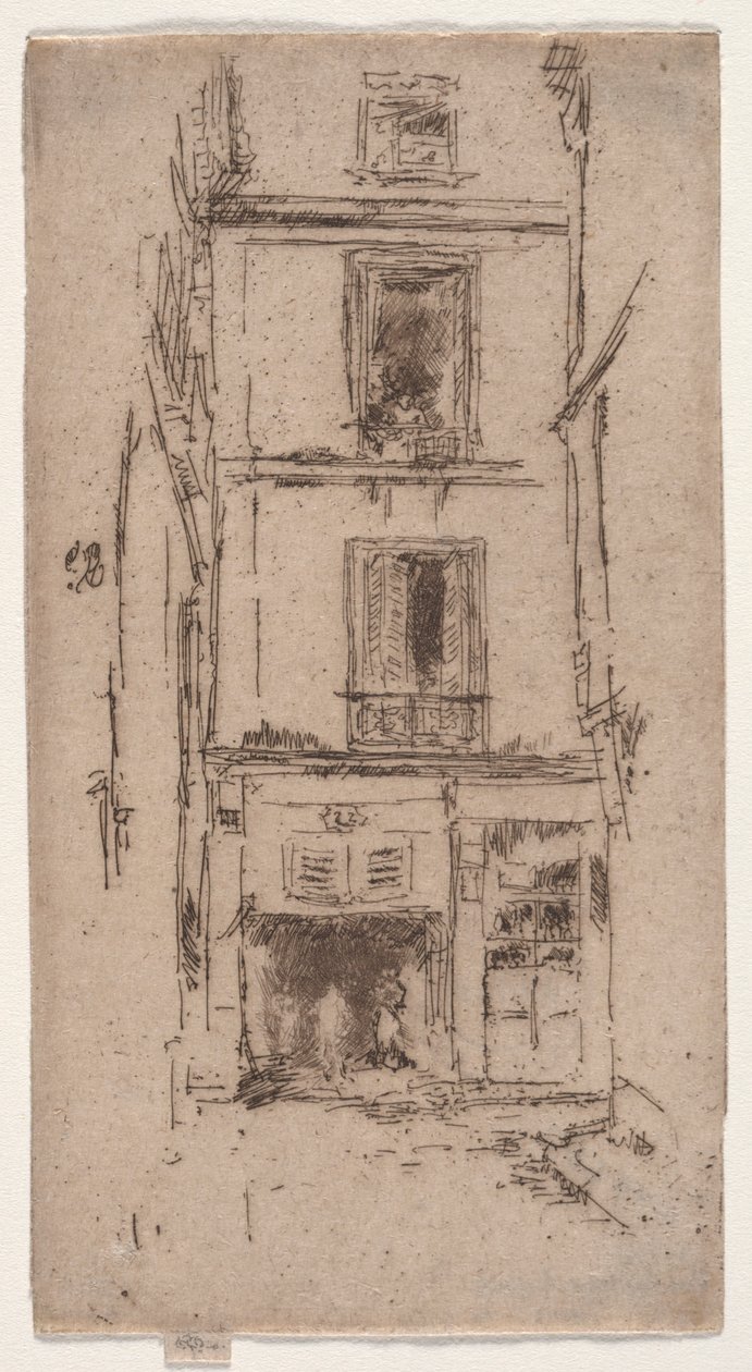 Rue des Bons Enfants, Tours. alkotó: James Abbott McNeill Whistler