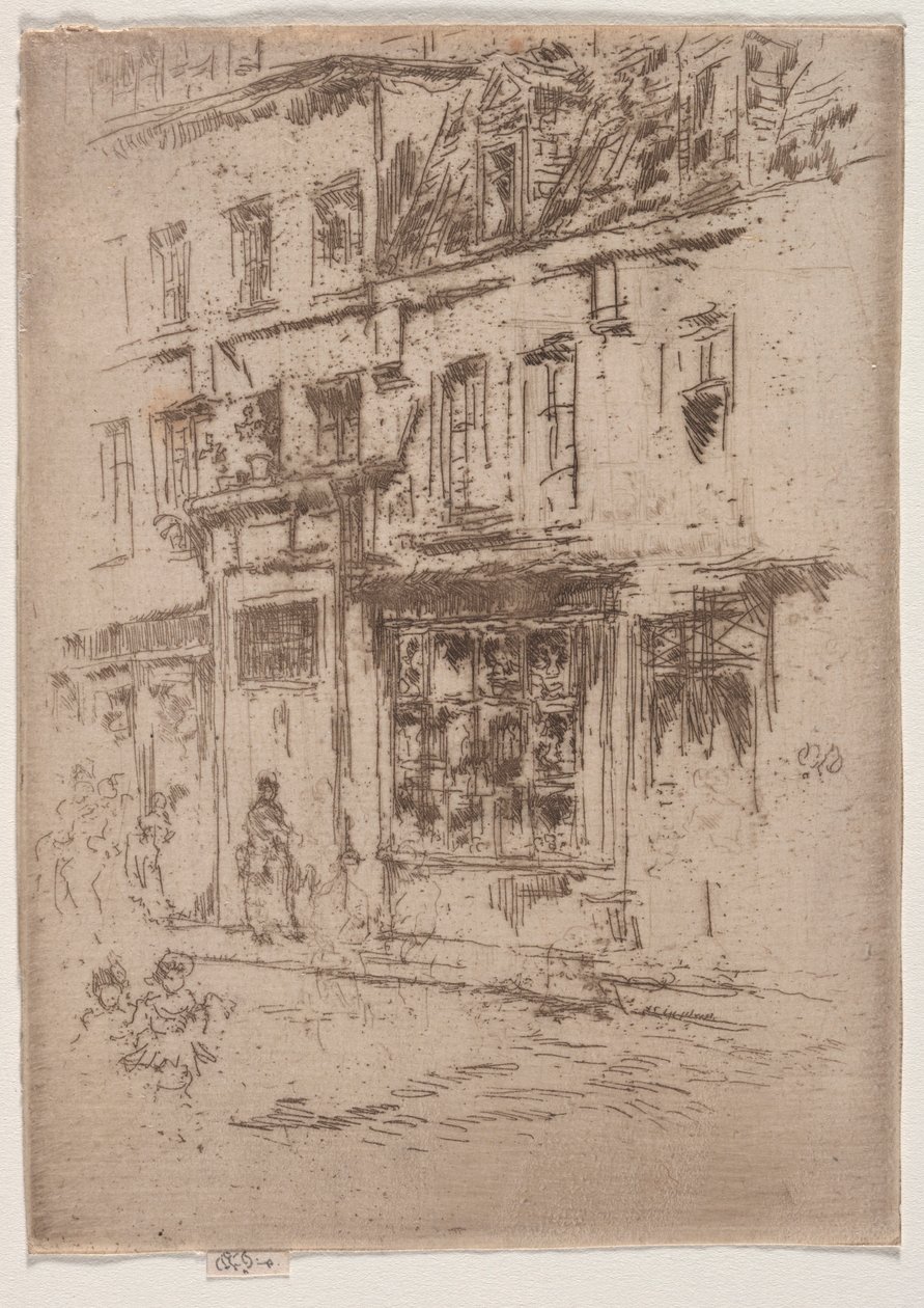 Rue du Buerre, Brüsszel. alkotó: James Abbott McNeill Whistler