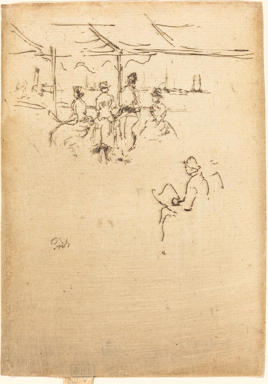 Ryde Pier, 1887. alkotó: James Abbott McNeill Whistler
