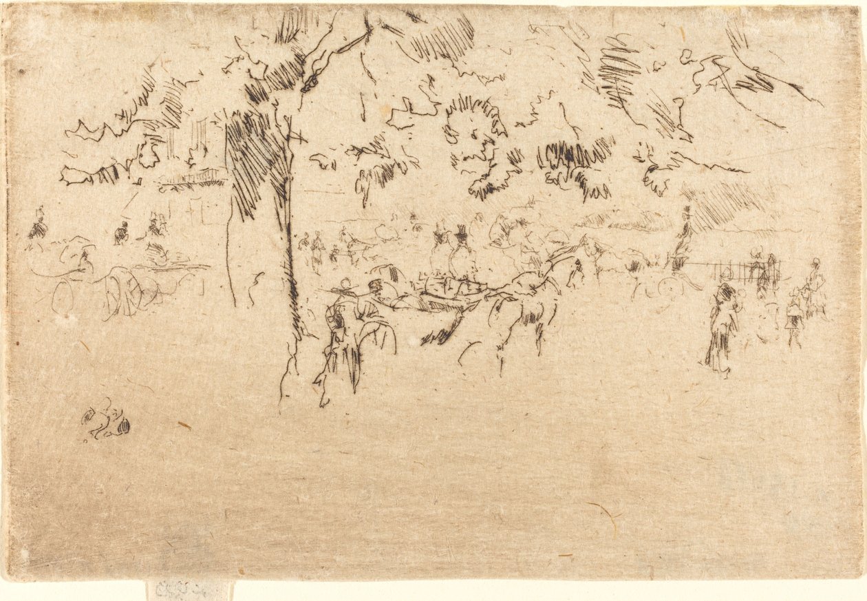 Szent Jakab park, kb. 18841886. alkotó: James Abbott McNeill Whistler