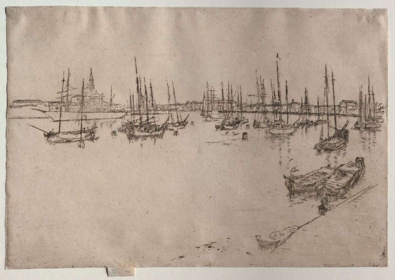 San Giorgio, Velence, 1886. alkotó: James Abbott McNeill Whistler
