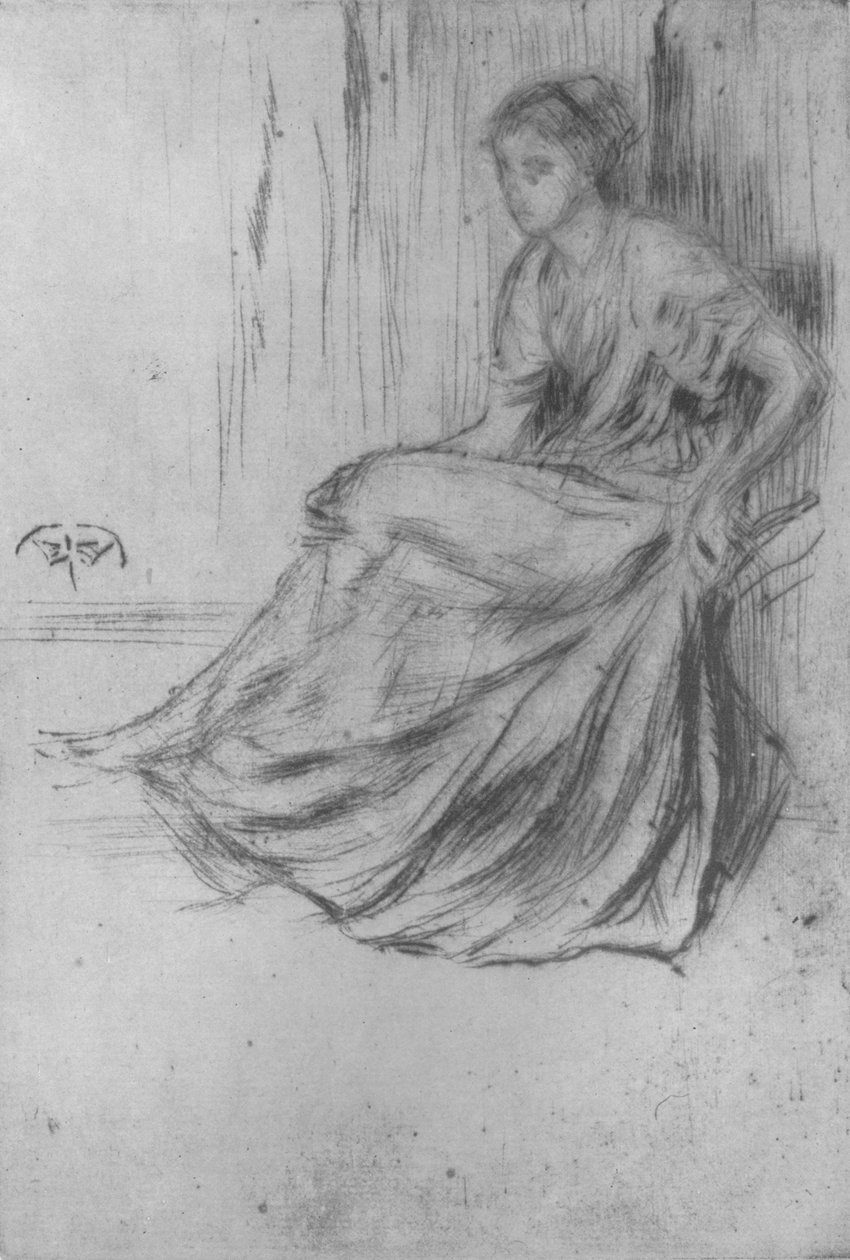 Ülő lány, c1869, 1904 alkotó: James Abbott McNeill Whistler