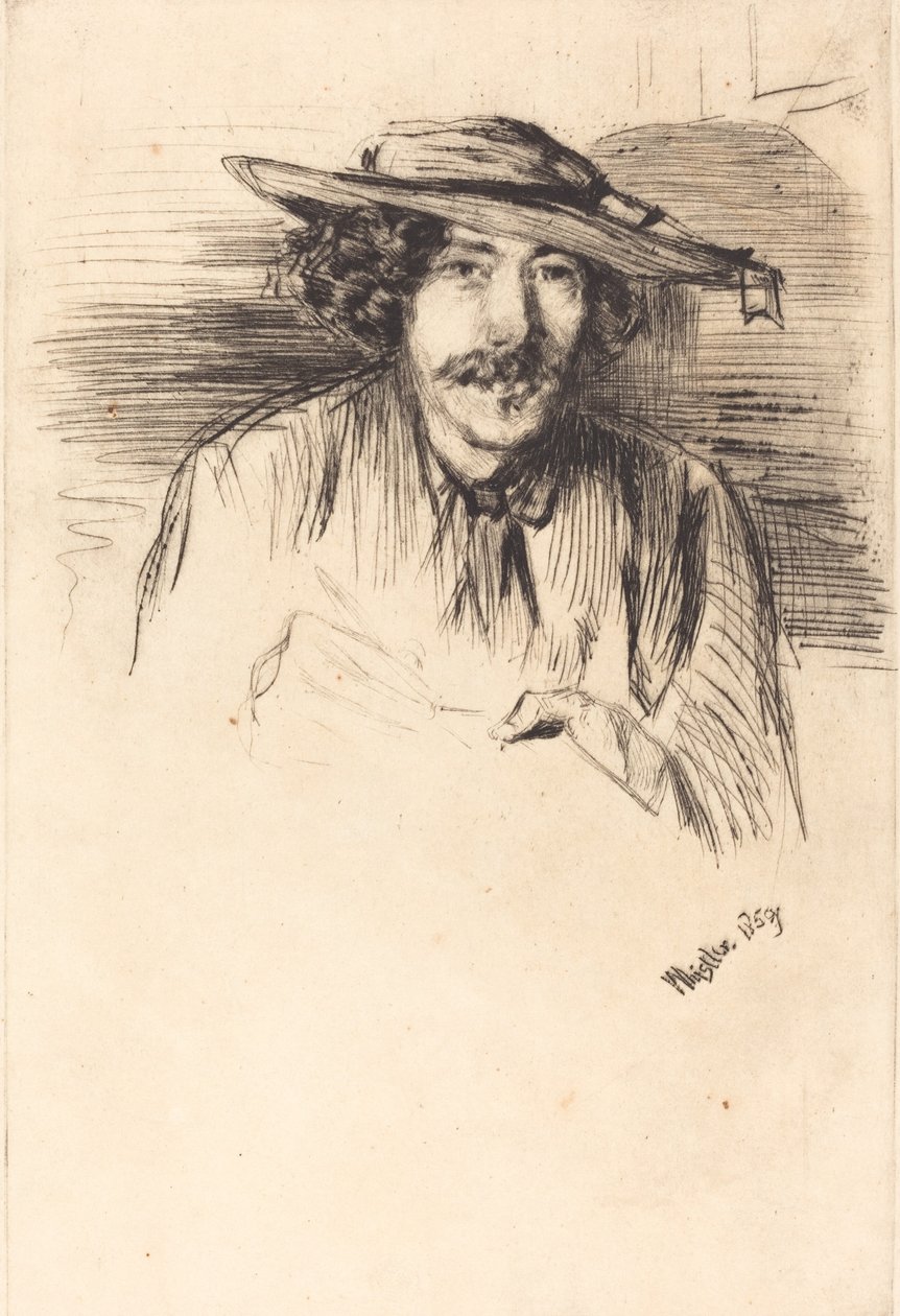 Önarckép, 1859. alkotó: James Abbott McNeill Whistler