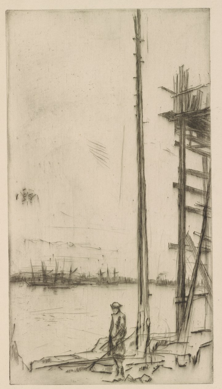 Hajóépítő Yard, Liverpool, 1875. alkotó: James Abbott McNeill Whistler
