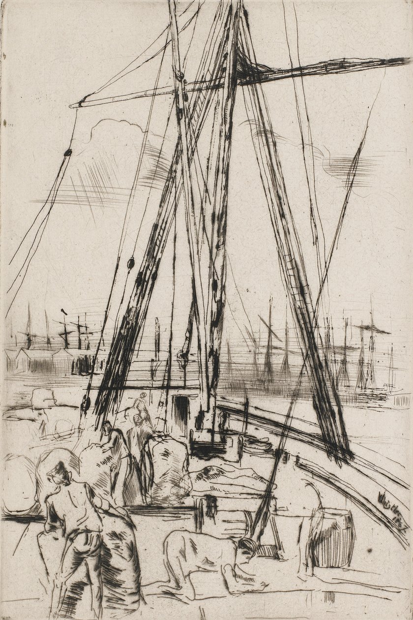 Szállítás Liverpoolban, 1867. alkotó: James Abbott McNeill Whistler