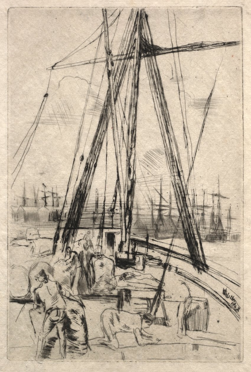 Szállítás Liverpoolban, 1867. alkotó: James Abbott McNeill Whistler