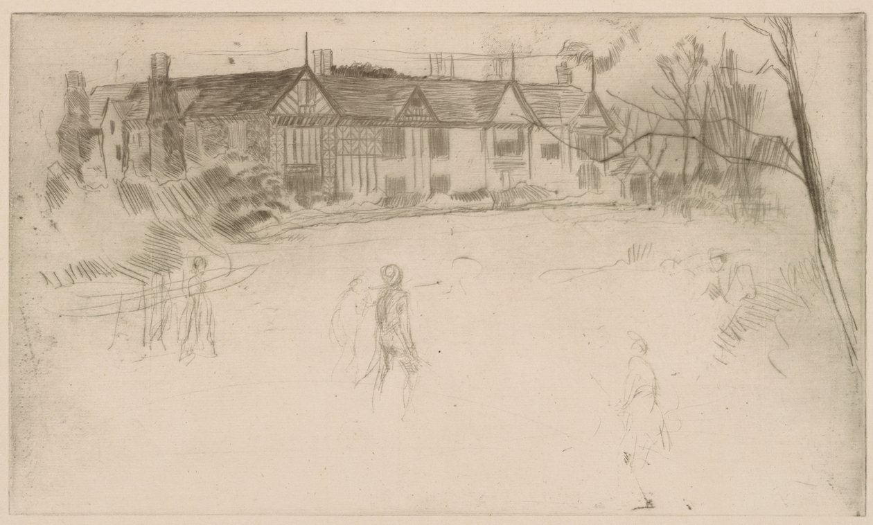 Speke Hall, 1875. alkotó: James Abbott McNeill Whistler