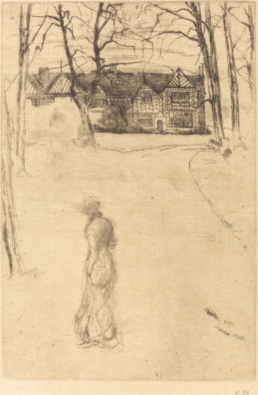 Speke Hall, 1. szám, 1870. alkotó: James Abbott McNeill Whistler