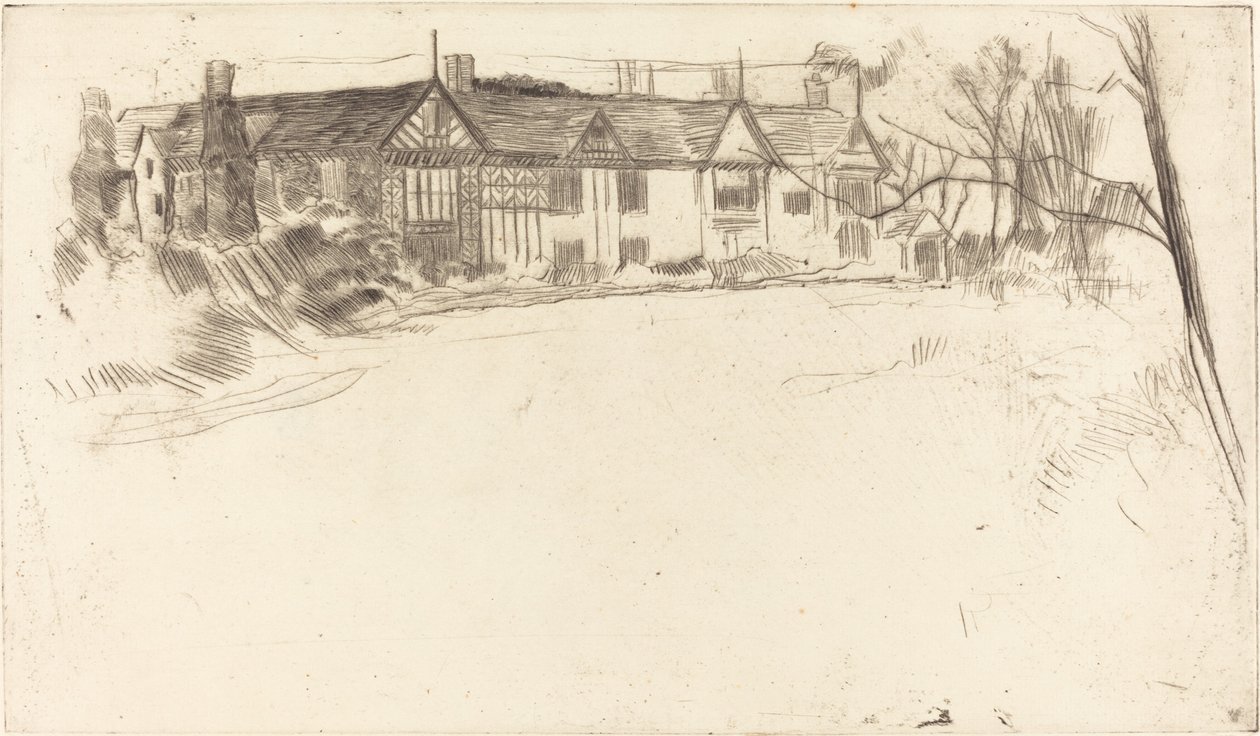 Speke Hall, 2. szám, 1875. alkotó: James Abbott McNeill Whistler
