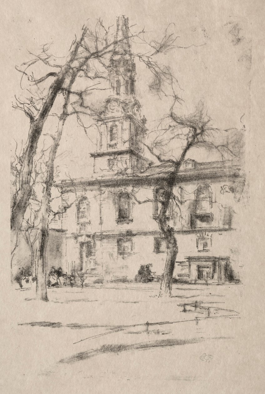 St. Giles-in-the-Fields, 1896. alkotó: James Abbott McNeill Whistler