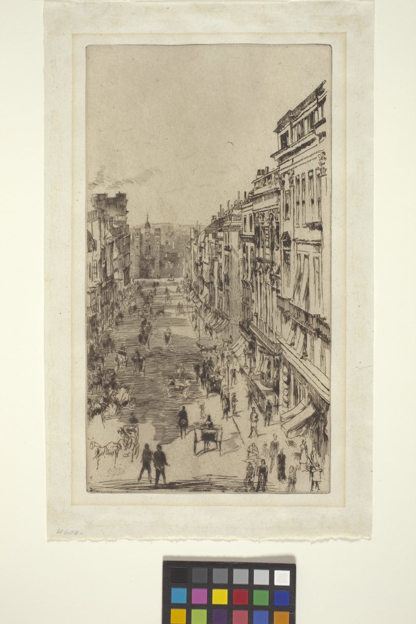 St. James Street (rézkarc) alkotó: James Abbott McNeill Whistler