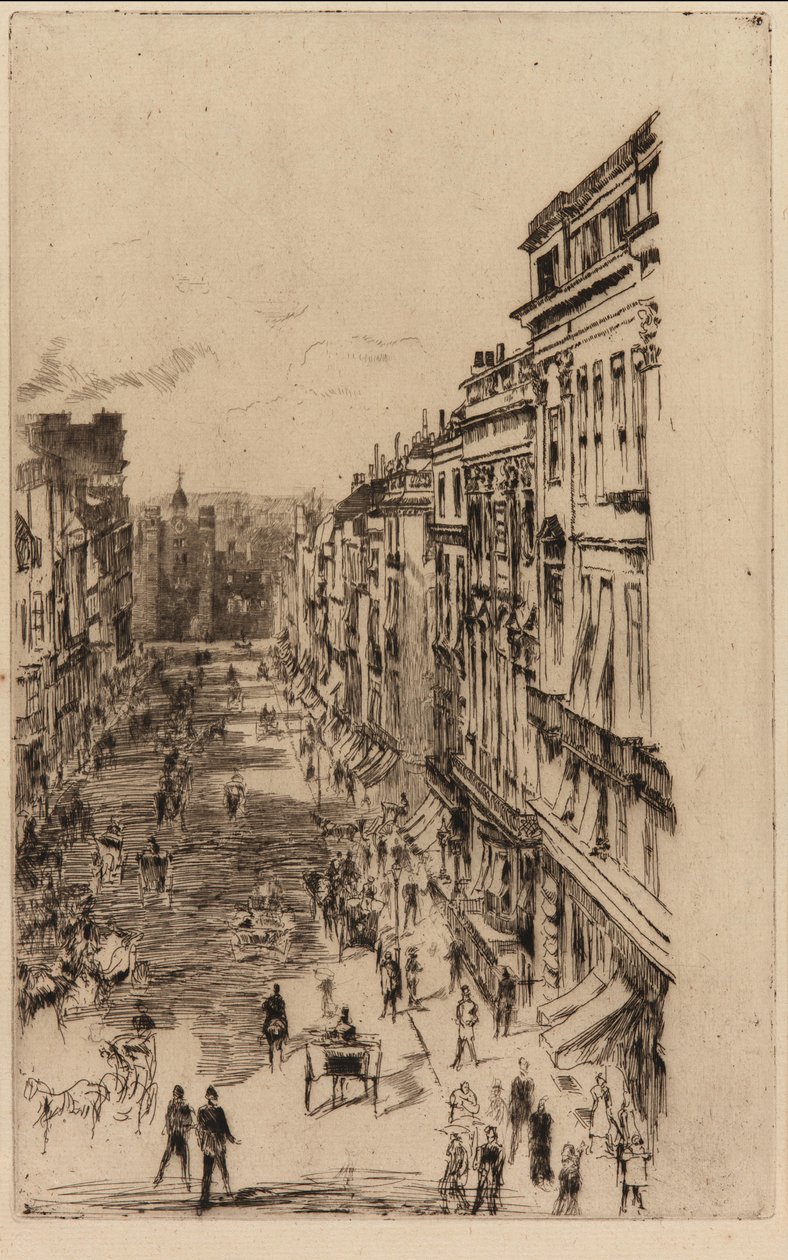 St. James Street, 1878. alkotó: James Abbott McNeill Whistler