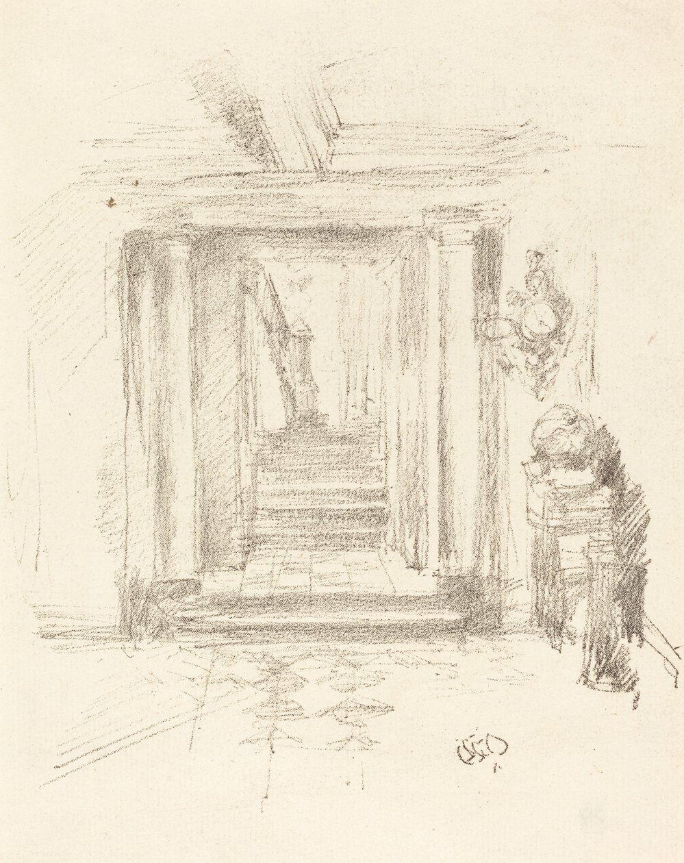 Lépcsőház, 1891. alkotó: James Abbott McNeill Whistler