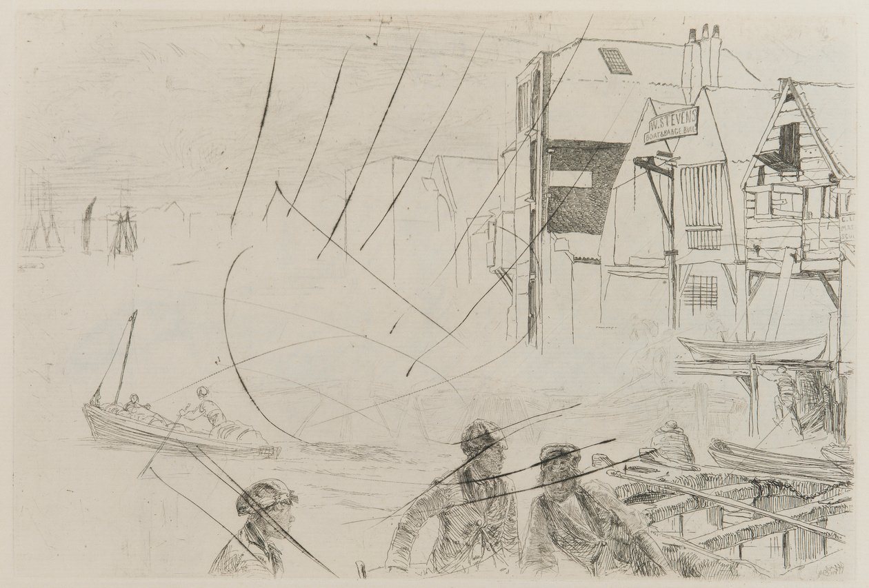 Stevens hajóélete, 1859. alkotó: James Abbott McNeill Whistler
