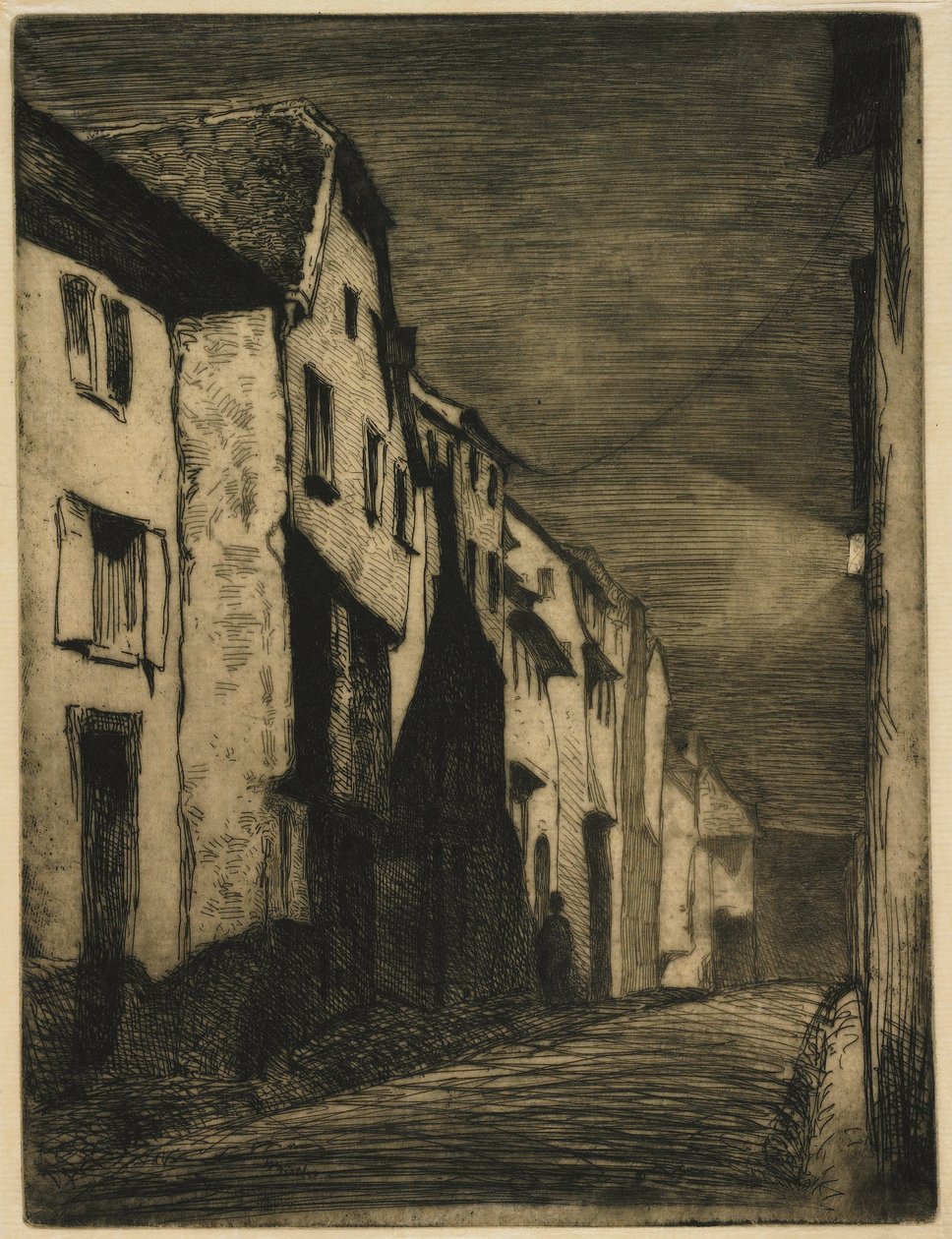 Utca Saverne-ben alkotó: James Abbott McNeill Whistler