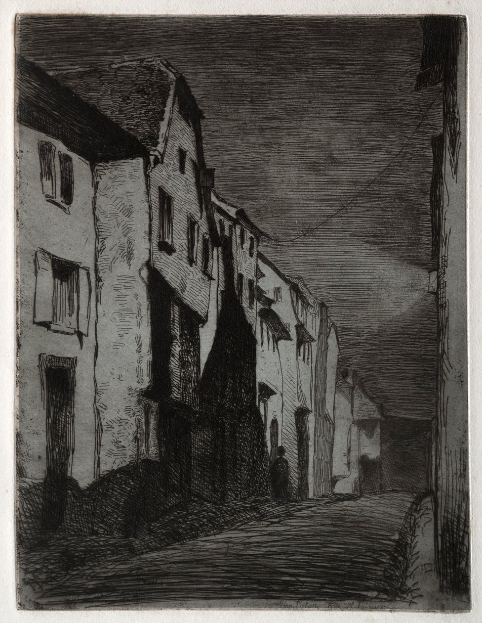 Saverne utca. alkotó: James Abbott McNeill Whistler