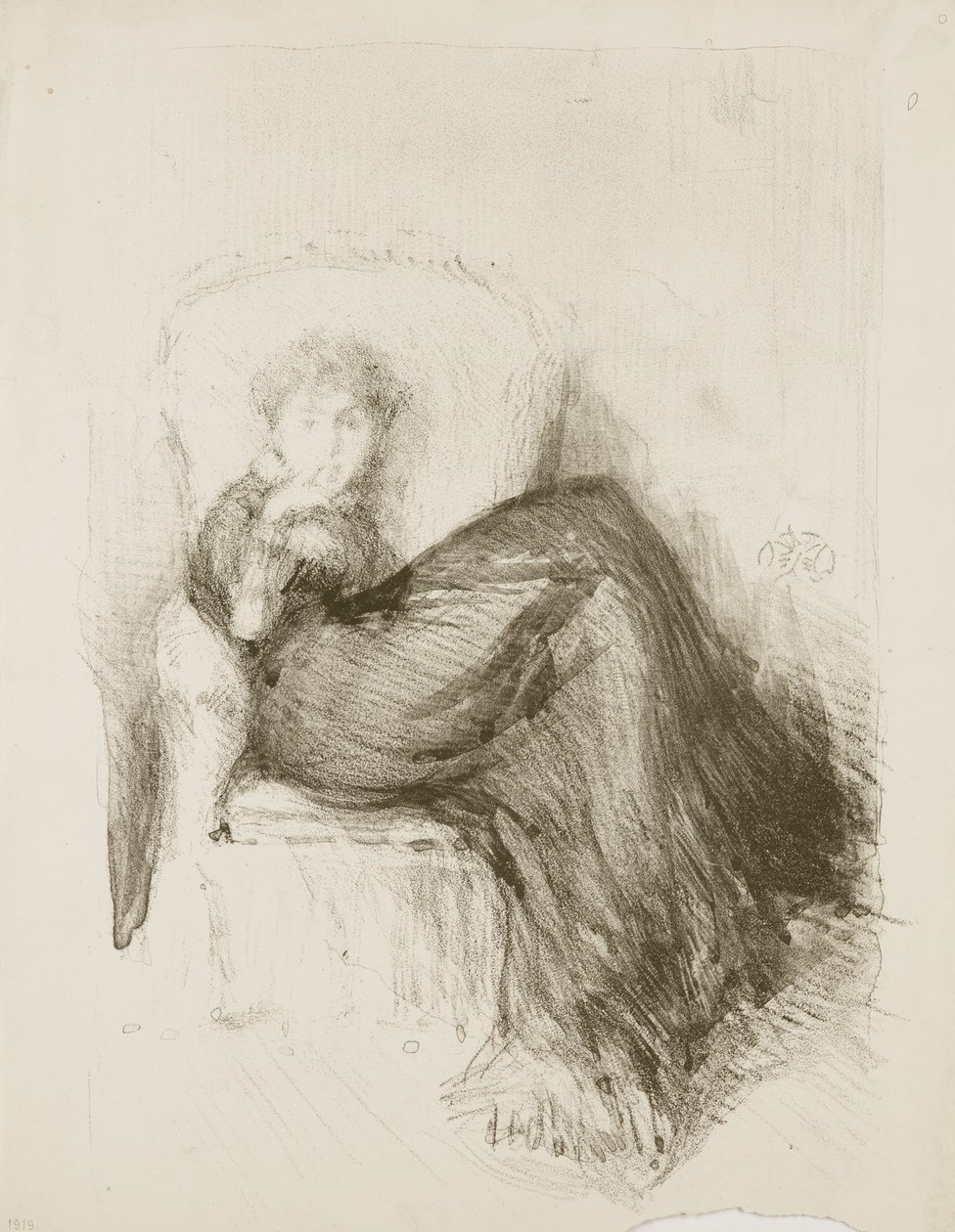 Tanulmány: Maud ülve, 1878 alkotó: James Abbott McNeill Whistler