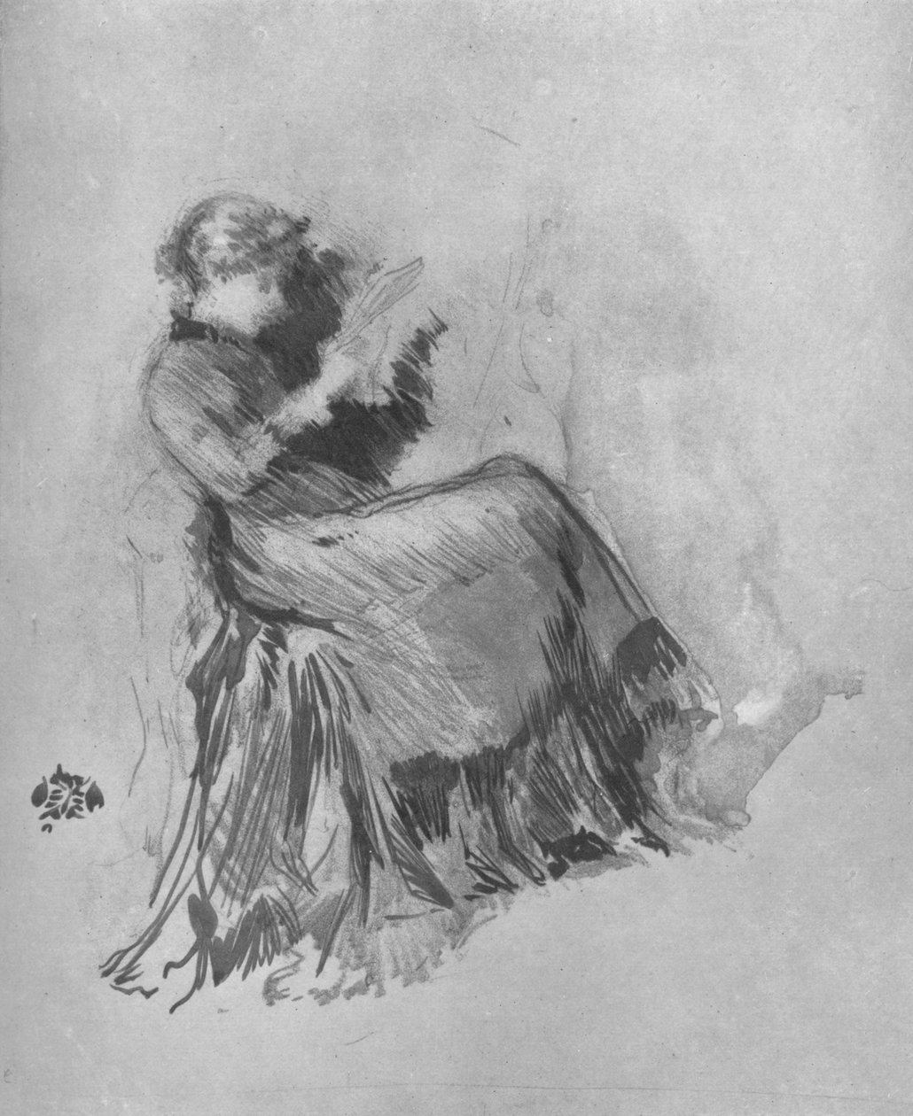 Tanulmány, c1880, 1904 alkotó: James Abbott McNeill Whistler