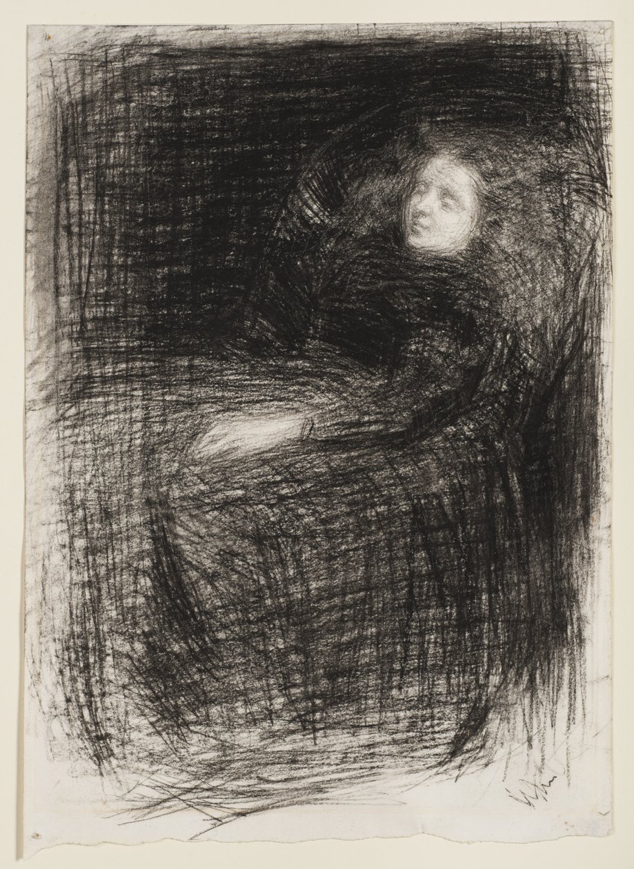 Tanulmány az "Alvóhoz", 1863 alkotó: James Abbott McNeill Whistler