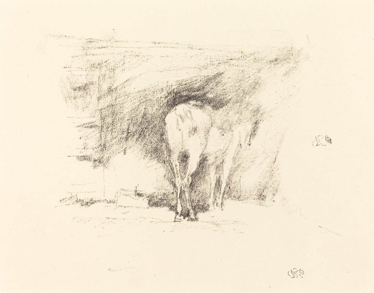 Tanulmány egy lóról, 1895. alkotó: James Abbott McNeill Whistler