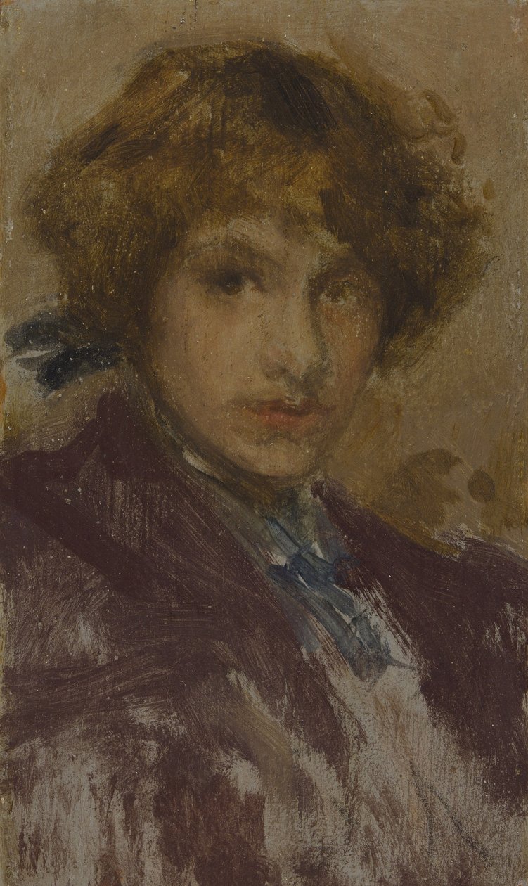 Tanulmány egy fiatal lány fejéről és válláról alkotó: James Abbott McNeill Whistler