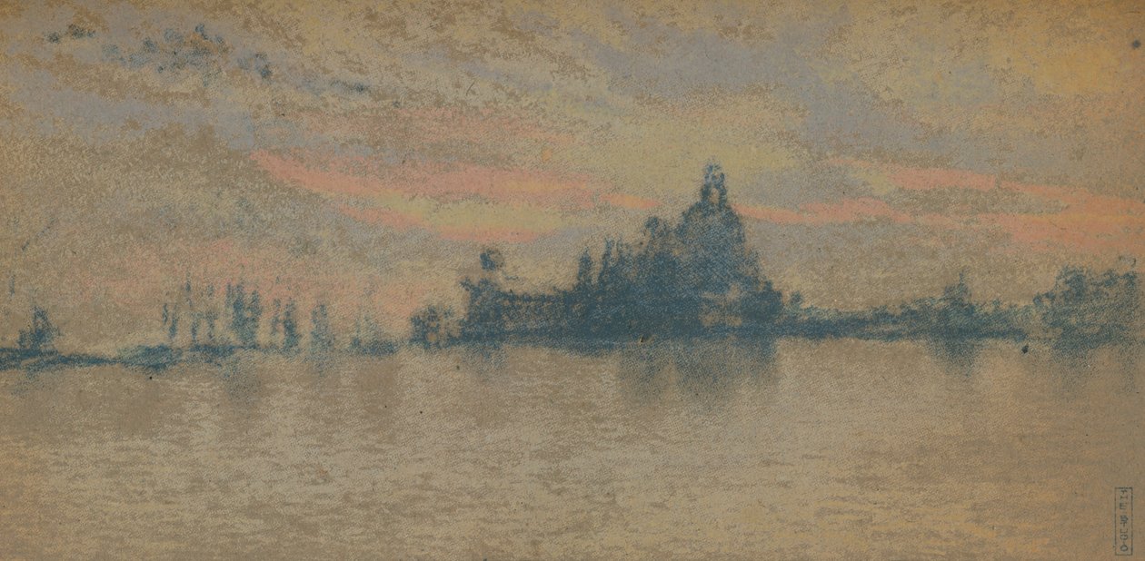 Naplemente: Velence, c1880 1903-1904 alkotó: James Abbott McNeill Whistler