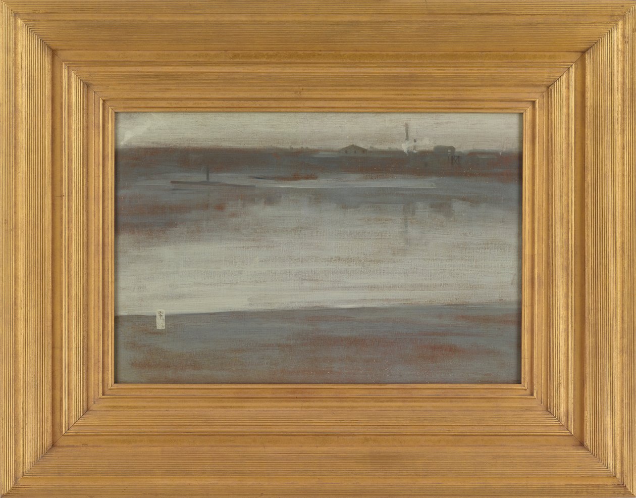 Szürke szimfónia: Kora reggel, Temze, 1871. alkotó: James Abbott McNeill Whistler