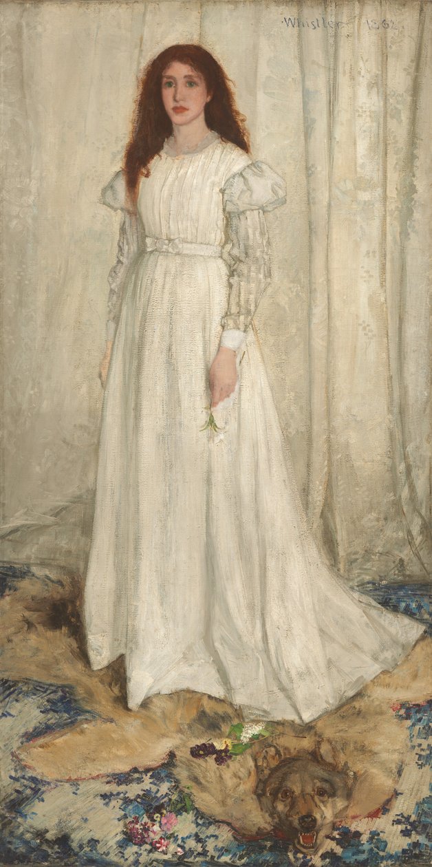 Szimfónia fehérben, 1. sz.: A fehér lány, 1862. alkotó: James Abbott McNeill Whistler